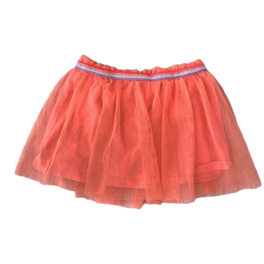 Girls Orange Tulle Skort